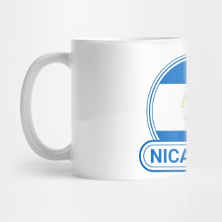 Nicaragua Country Badge - Nicaragua Flag Mug